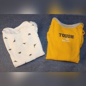 CARTER'S Onesies White and Yellow Bundle
